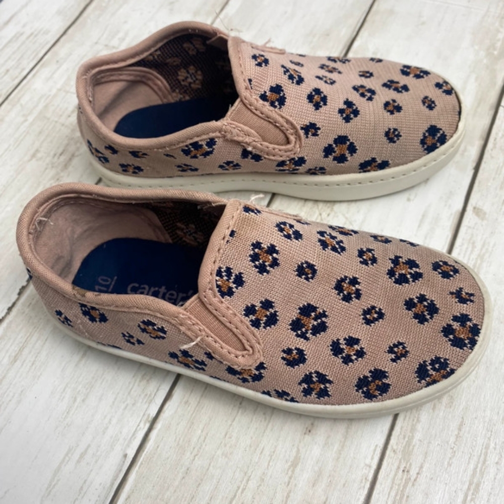 Girls Pink Cat & Jack Slip on shoes-Size 10